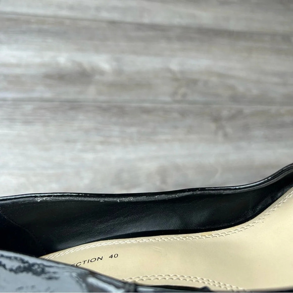 Zara Vegan Patent Leather Circle Heel Pumps - Picture 14 of 14